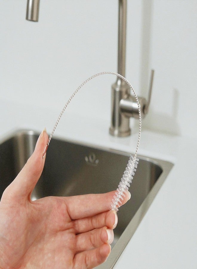 KH866 100Pcs Extra Long Straw Cleaner Brush Bulk - 8" x 3/8" (10mm) Resuable Drinking Pipe Cleaners, Stainless Cleaning Brush Set for Tumbler Sippy Cup Bottle Tube Tea Pot Spout - Image 4